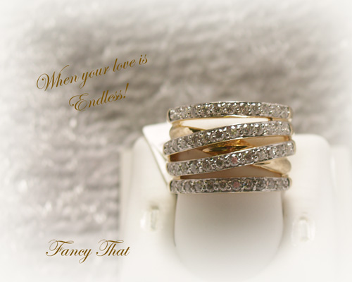 <b>Description: </b>14ky Ladies Crossover Ring - 1.00 CT T.W.<br /><b>List Price:$7980</b><br />Our Price:$3150