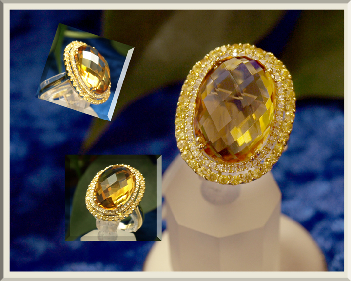 <b>Description: </b>14KT Citrine and Yellow Sapphire Ring Call for pricing